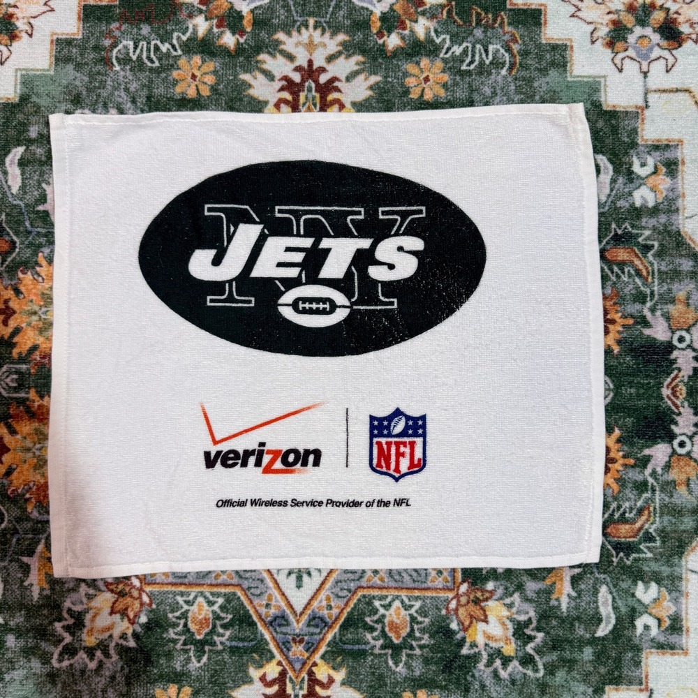 New‎ York Jets NFL Football Towel Verizon Official Wireless Provider